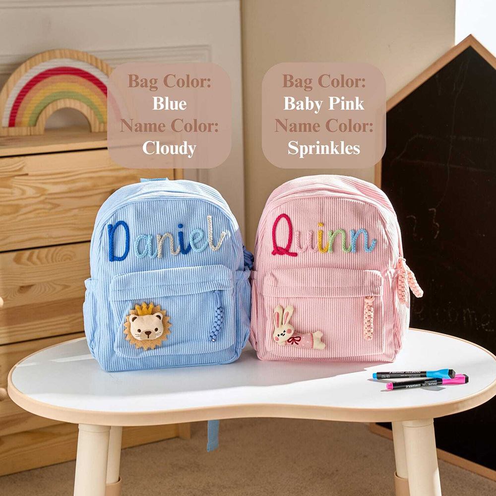 Personalized Toddler Backpack With Name Kindergarten Gift Back to School Summer Camp Bag Kids Preschool Bag
