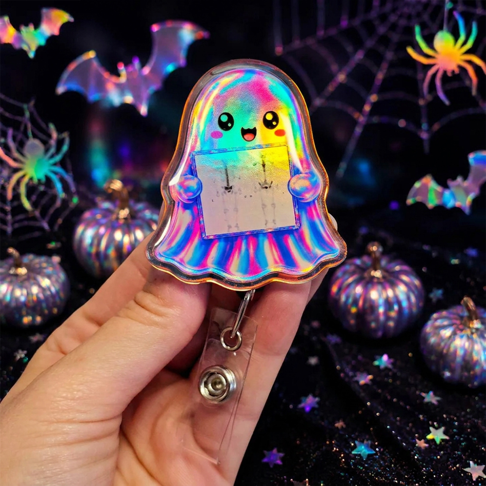 Spooky Ghost Xray Badge Reel  Xray Ghost Badge Reel Radiology Badge Reel