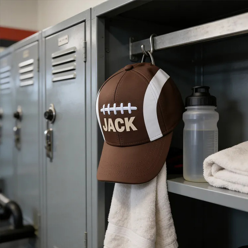 Personalized American Football Cap with Unique Custom Name Design