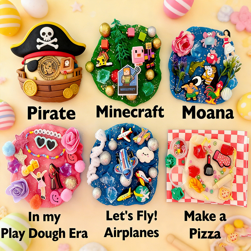 MAGIC Play dough Jars, Play dough kit,Kids Party Favors, Goodie Bags,Birthday Party Favors, Playdoh, Birthday gift for kids, Easter Gifts  for girls and boys 