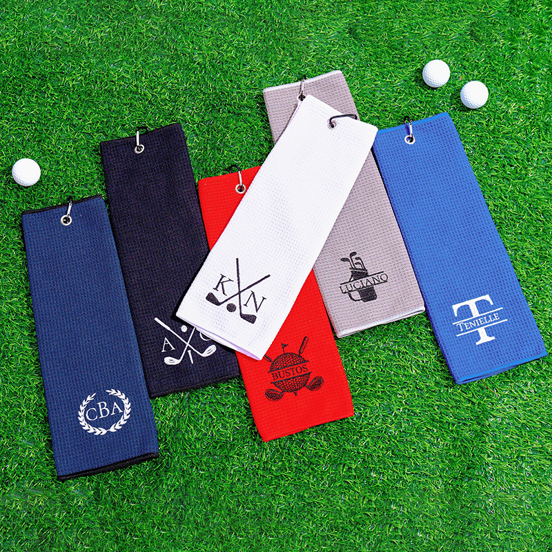 Personalized Golf Towel with Custom Name and Unique Custom Designs