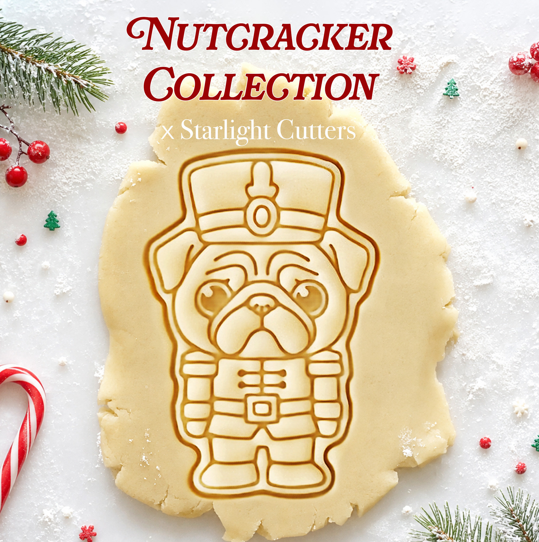 Pug - Nutcracker Dog Collection Cookie Cutter