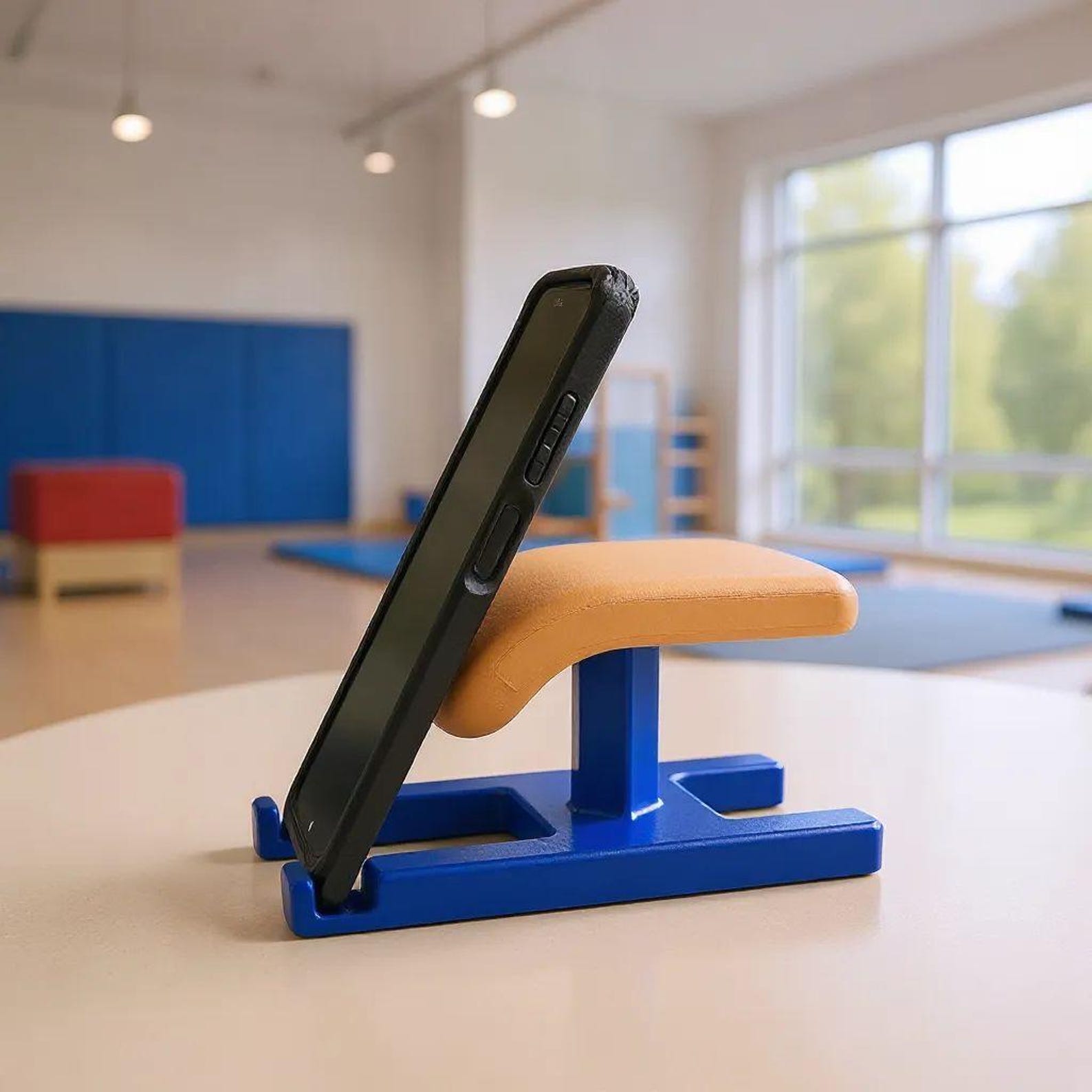 Mini Gymnastics Phone Stand Vault Table Cute Miniature Gymnastics Vault Phone Holder Desk Decor Special Gift for Gymnasts Teams Coaches