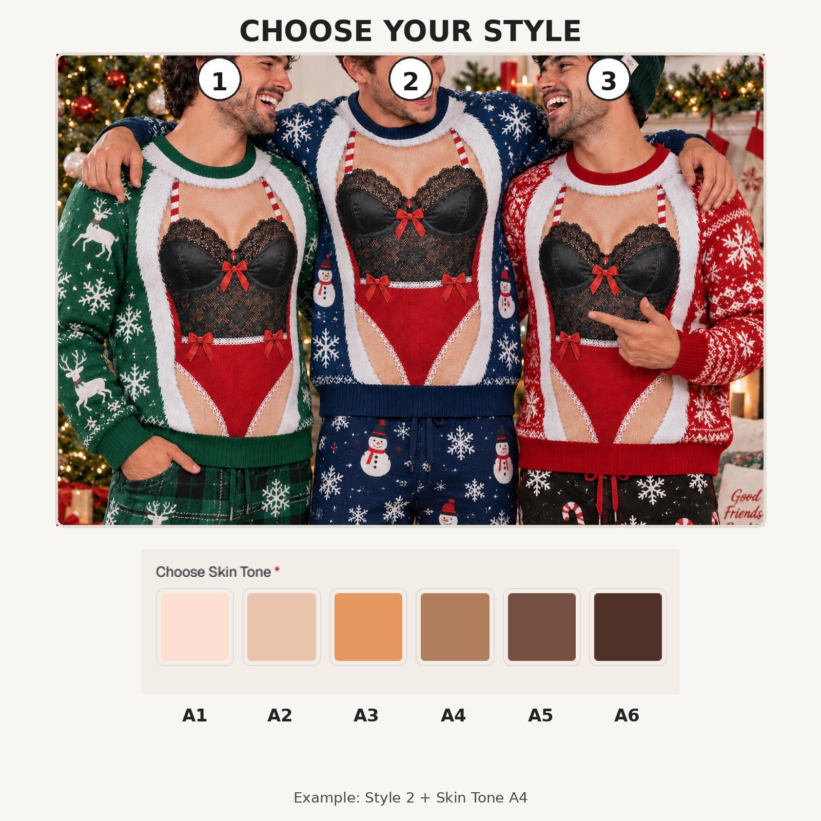 Personalized Funny Christmas Sweater, Men Novelty Knitted Pullover, Ugly Holiday Gift