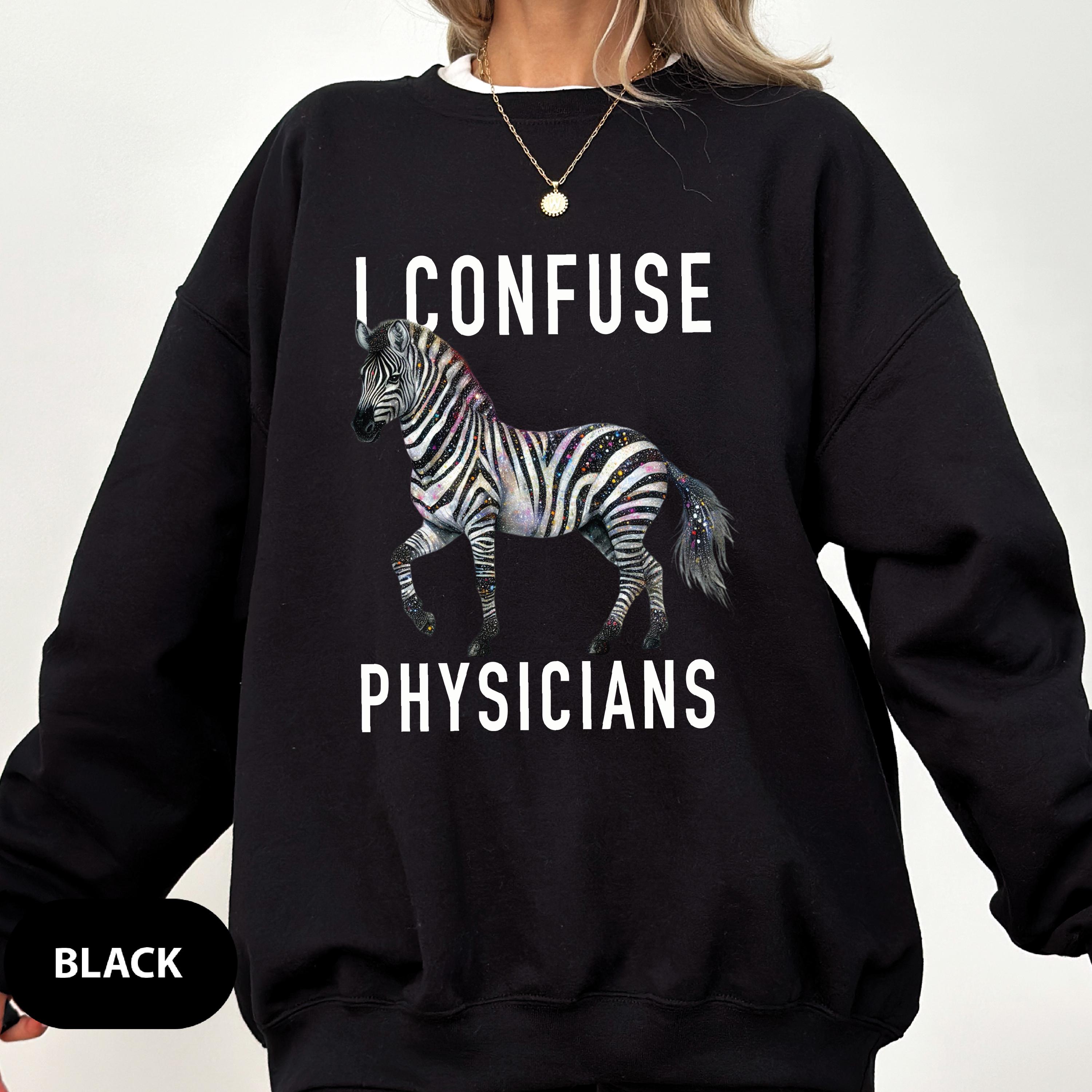 Rare Disease Sweatshirt, Zebra Ribbon Sweatshirt, Chronic Illness Sweatshirt, Cancer Warrior Gift, Cancer Gifts, Rare Disease Shirt