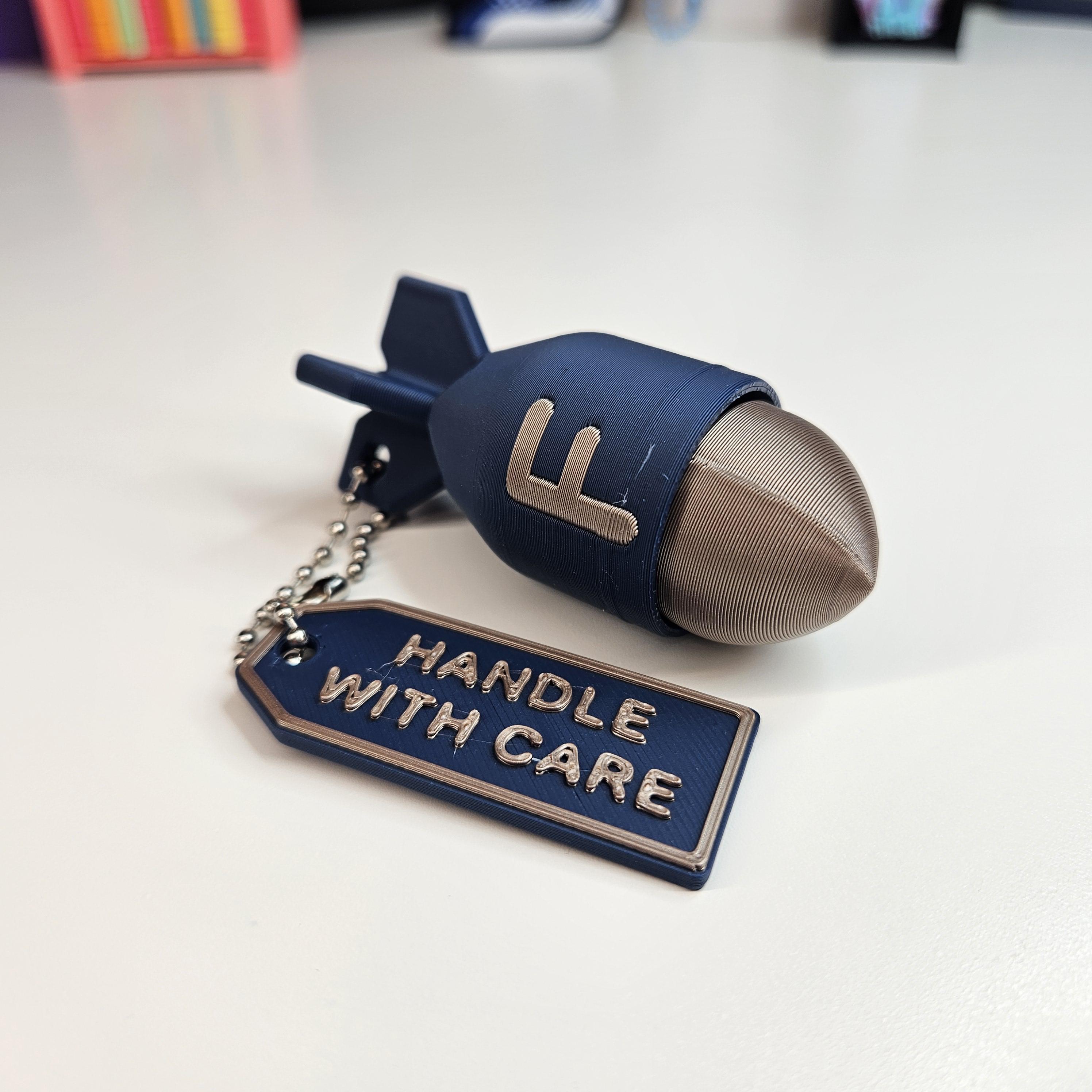 3D Printed F-Bomb Fidget Clicker Keychain | Funny Adult Gift | Stress Relief