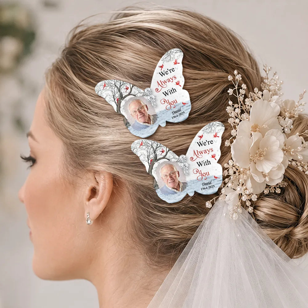 Personalized Photo Walking With You Today And Always - Personalized Brooch