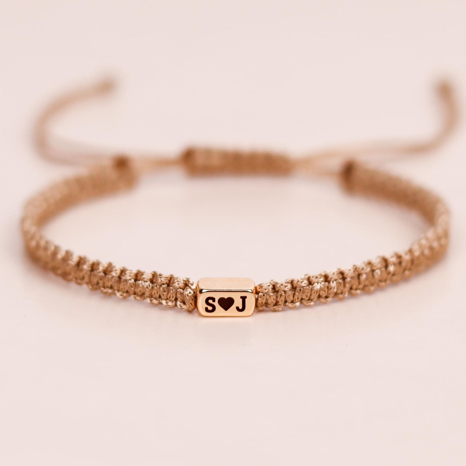 Personalized 2 Pieces Initials Engraved Bracelet with Heart Matching Jewelry for Couples Anniversary Gift for Her Couple Jewerly Gift
