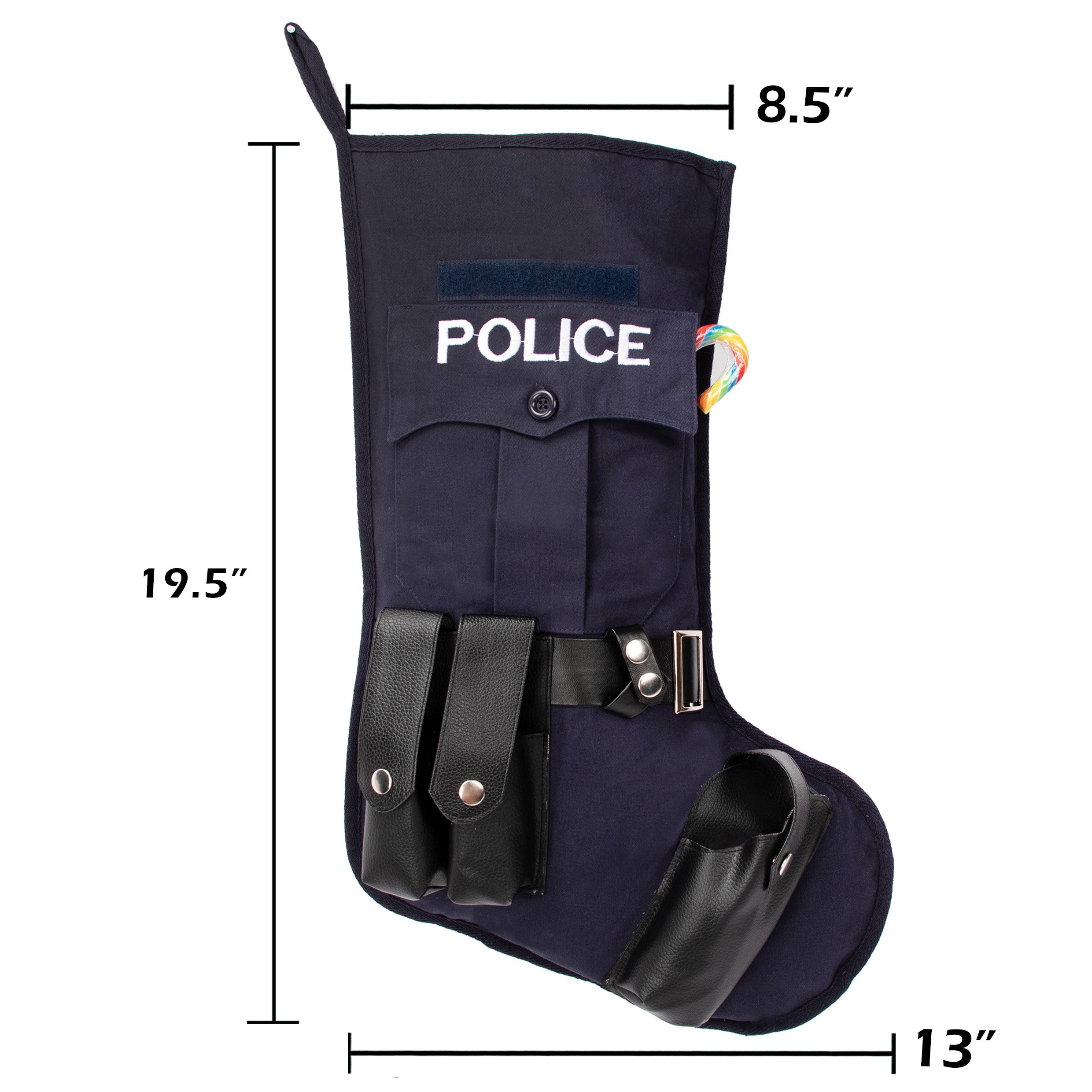 Personalized Christmas Stockings for Police Holiday Stockings with Name for Family Stocking Christmas Decoration Custom Stocking for Sheriff