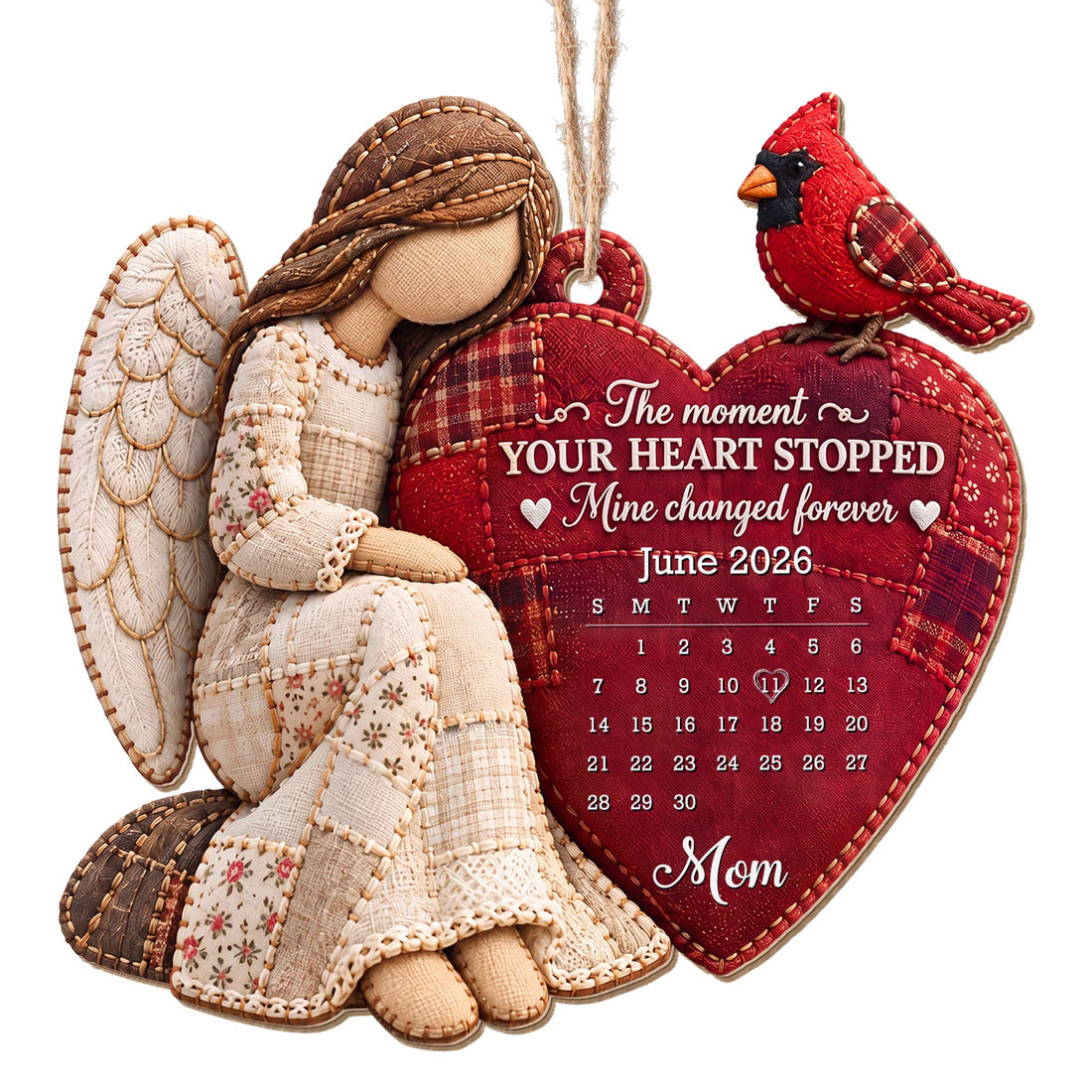 Personalized The Moment My Heart Stopped, Custom Acrylic Ornament, Christmas Memorial Gift