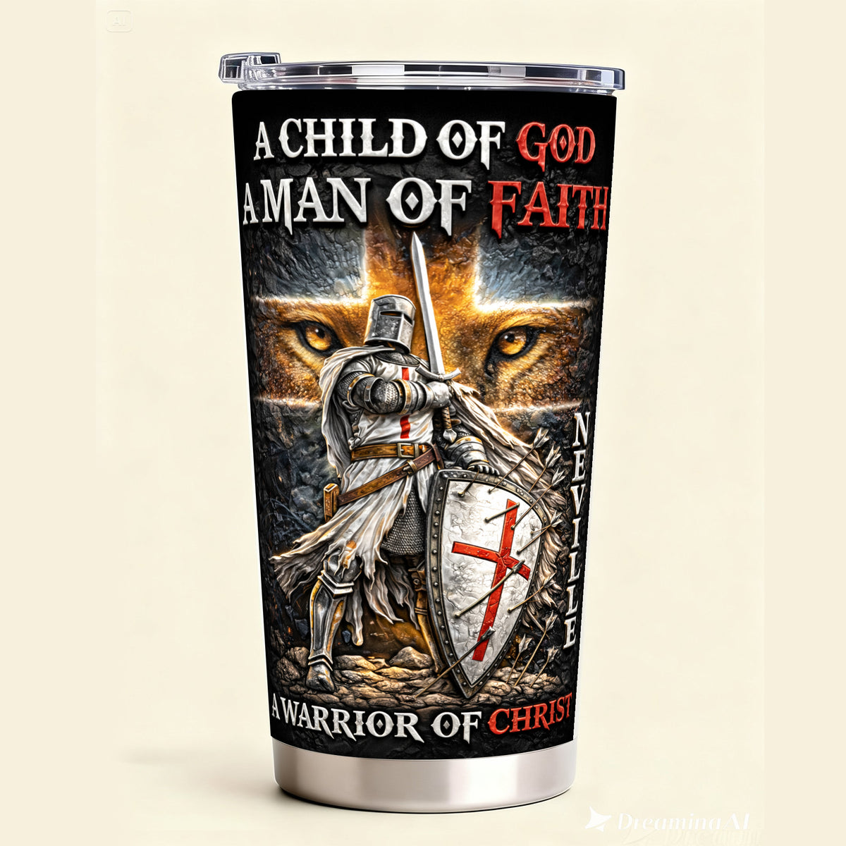 Personalized A Warrior Of Christ 20oz Tumbler - Personalized Gifts For Christian