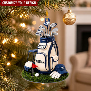 [Copy]Personalized Weightlifting Christmas Ornament Custom Gift for Gym Lover