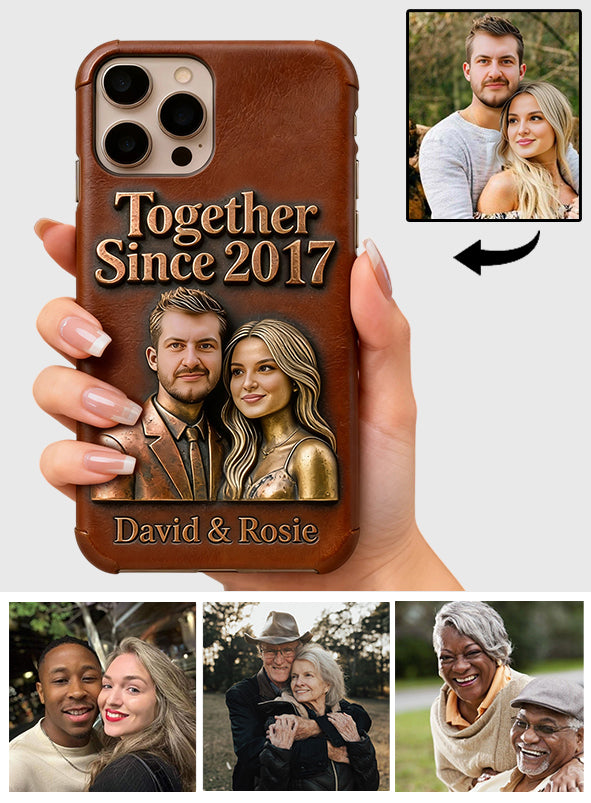 Personalized Together Since xxx Custom Any Photo Full Print Phone Case