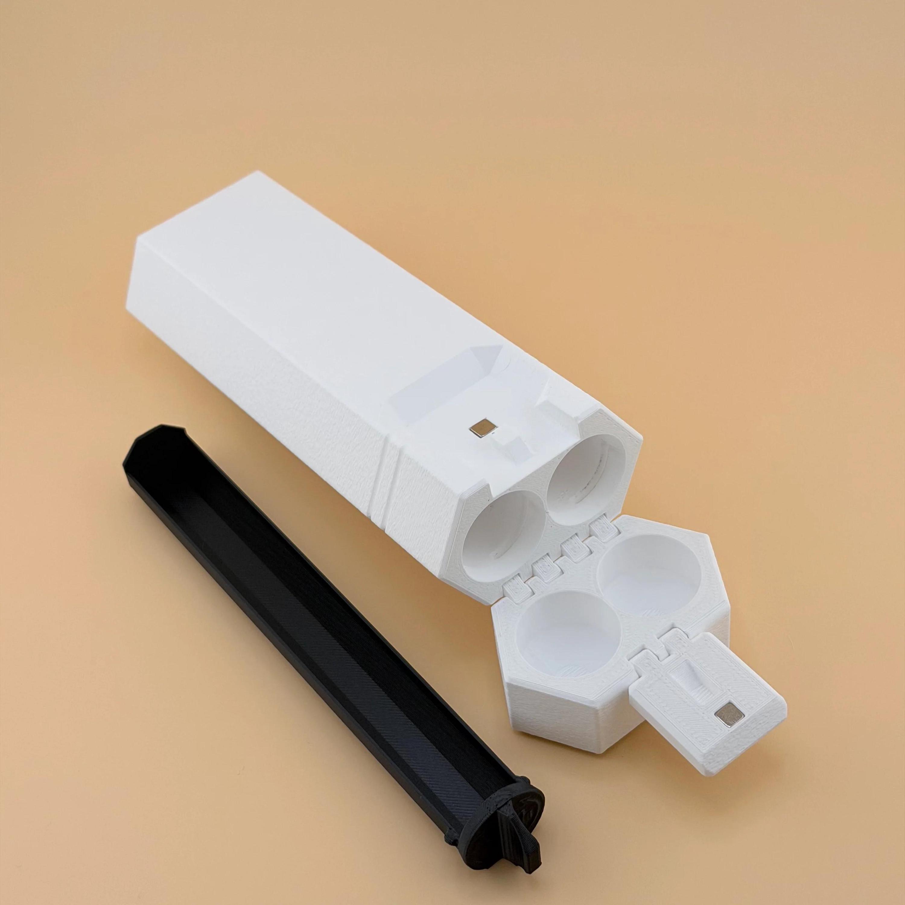 3D Printed Travel Case - 2/5/7/10 Slot Organizer for Insulin Pens, Peptide Pens, Needle Tips or Ice Packs