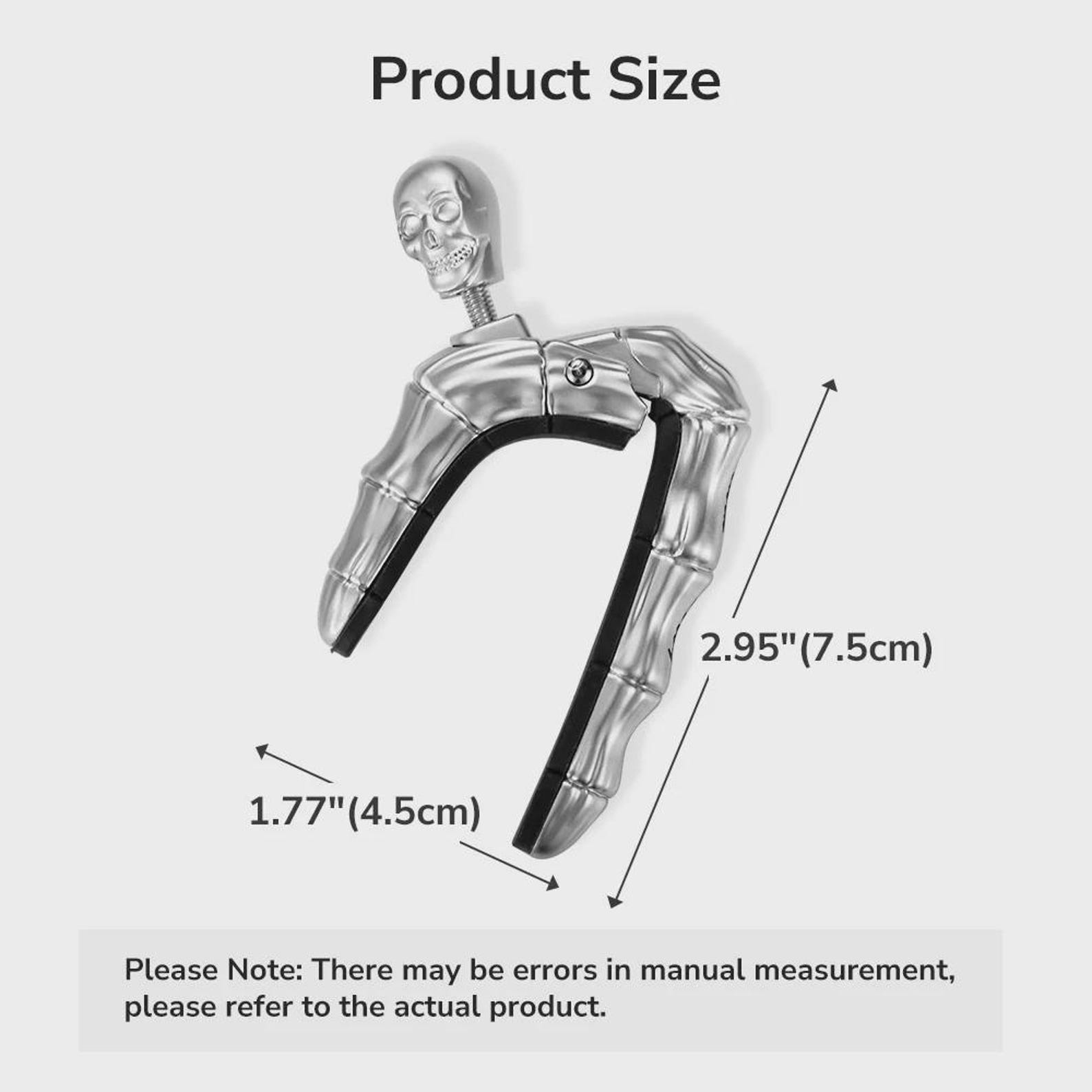 Personalized Engraved Skull Guitar Capo - Custom Name or Text Unique Gift for Guitar Lovers Birthday Gift Guitar Accessories Halloween Gifts