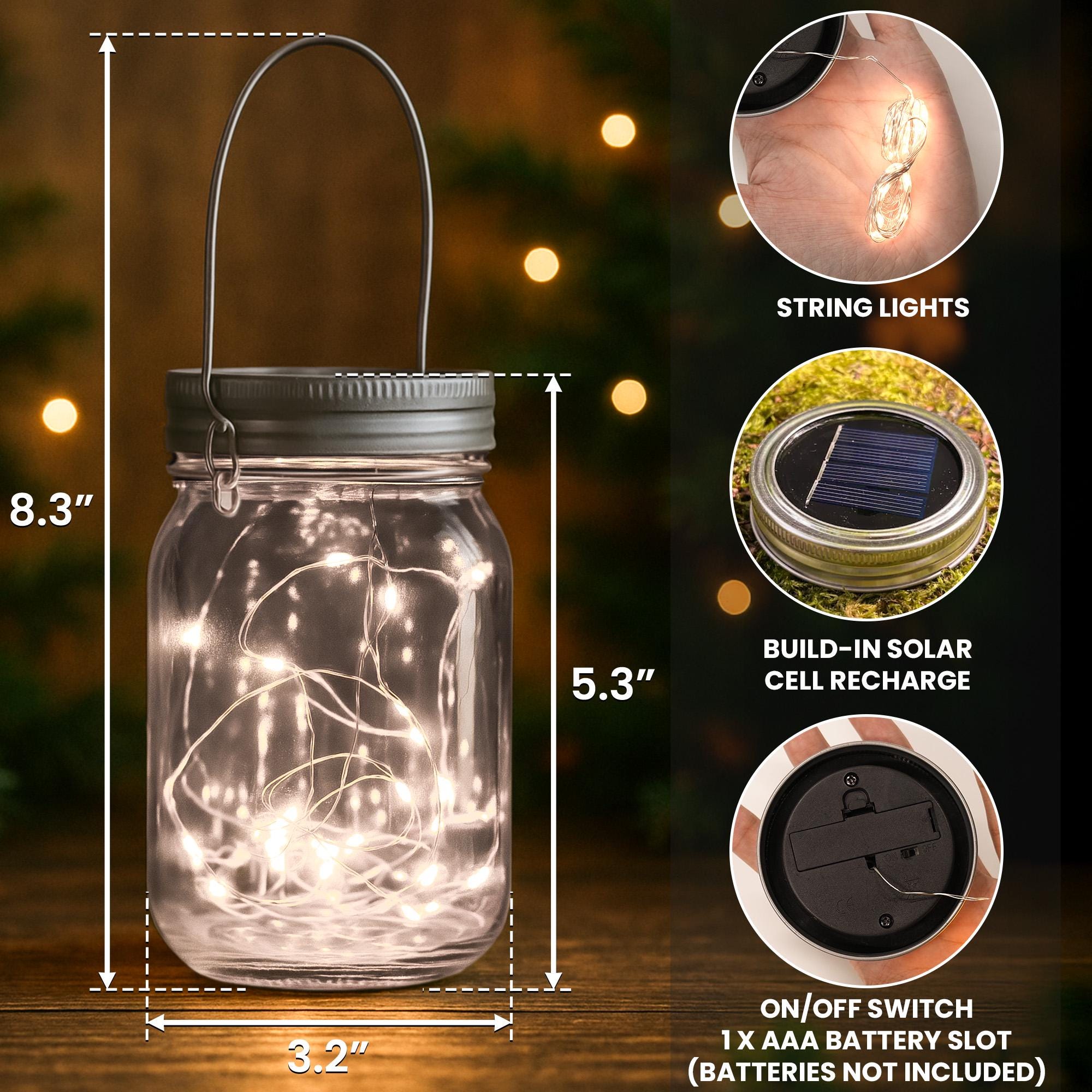 Personalized Adventure Partners For Life Solar Mason Jar Light, Custom Camping Couple Night Light Jar, Hiking Couple Keepsake, Couple Gift