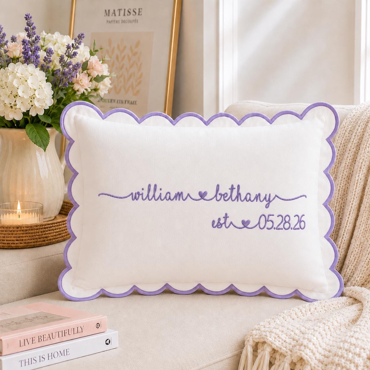 Personalized Wedding Date Pillow With Wedding Date, Wedding Anniversary Pillow, Personalized Wedding Pillow Cover, Wedding Gifts For Couple