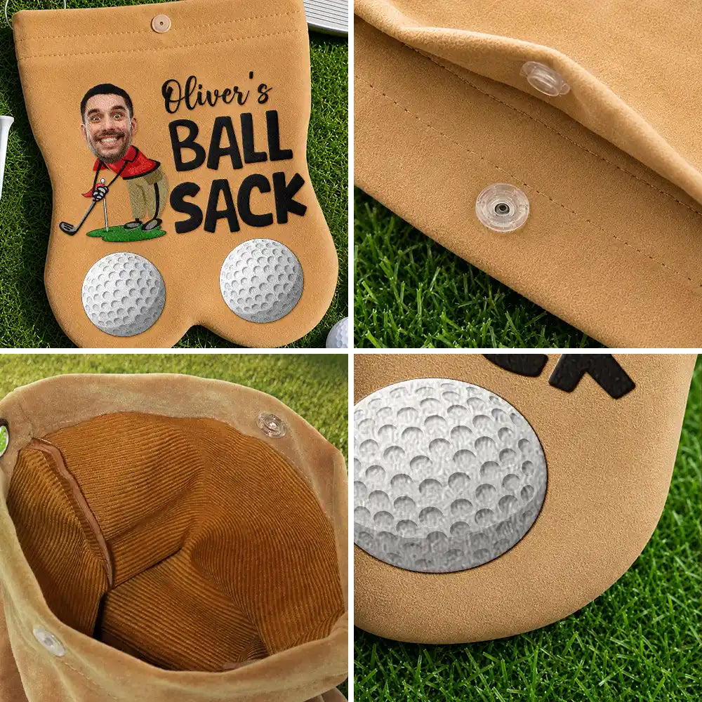Personalized Photo Golf Lovers Ball Sack - Personalized Golf Ball Sacks