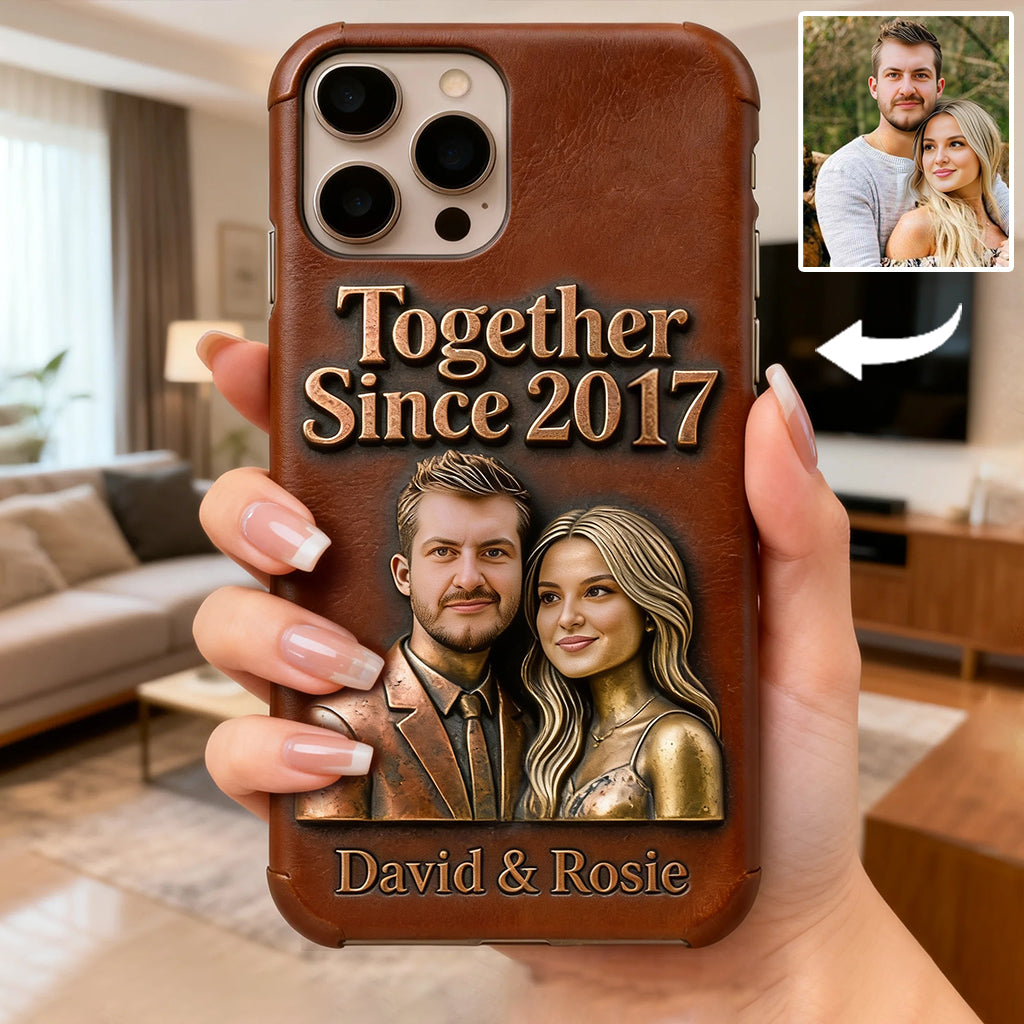 Personalized Together Since xxx Custom Any Photo Full Print Phone Case