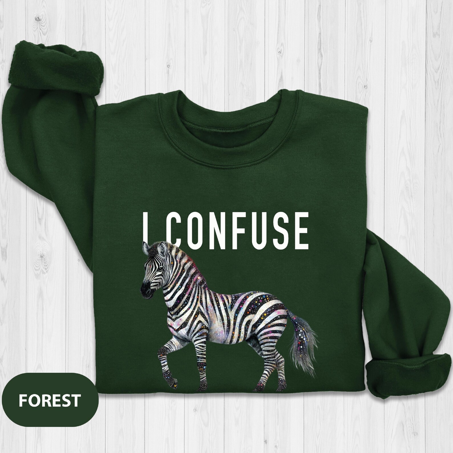 Rare Disease Sweatshirt, Zebra Ribbon Sweatshirt, Chronic Illness Sweatshirt, Cancer Warrior Gift, Cancer Gifts, Rare Disease Shirt