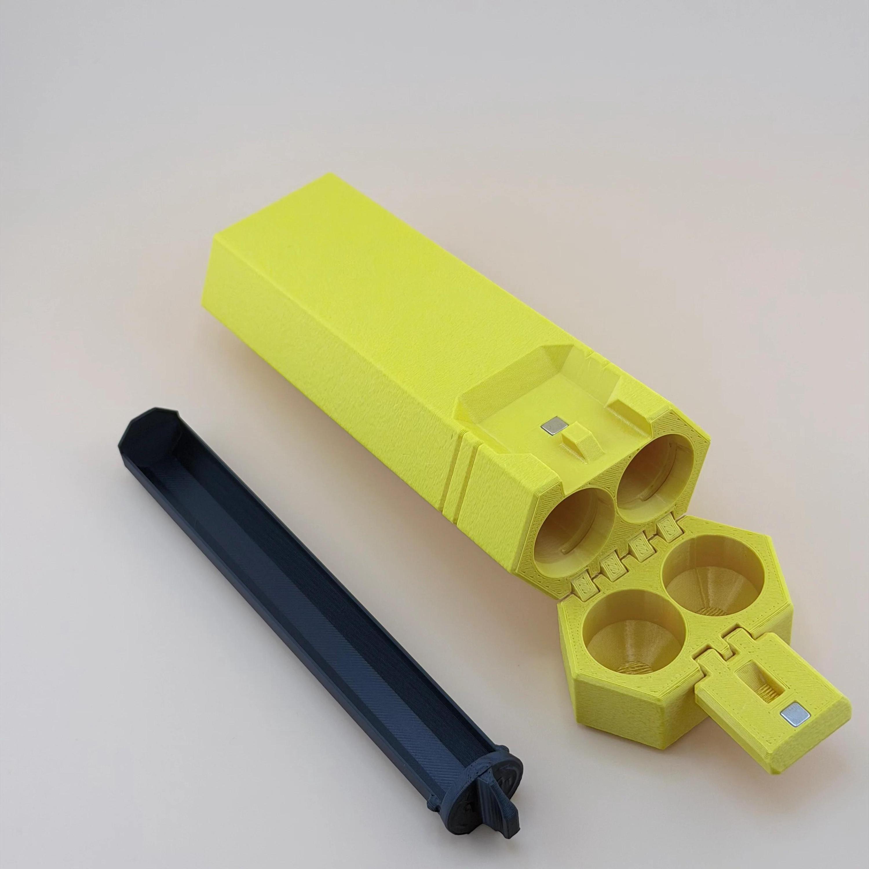 3D Printed Travel Case - 2/5/7/10 Slot Organizer for Insulin Pens, Peptide Pens, Needle Tips or Ice Packs