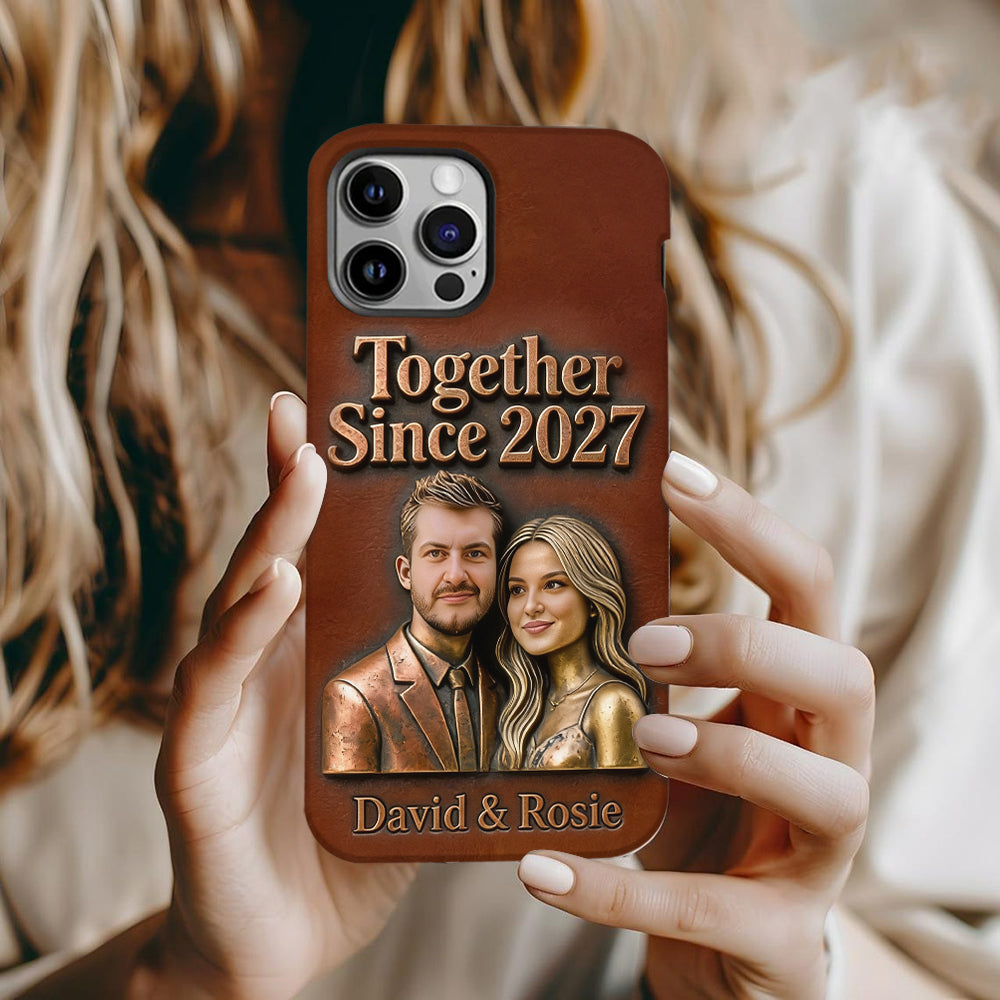 Personalized Together Since xxx Custom Any Photo Full Print Phone Case