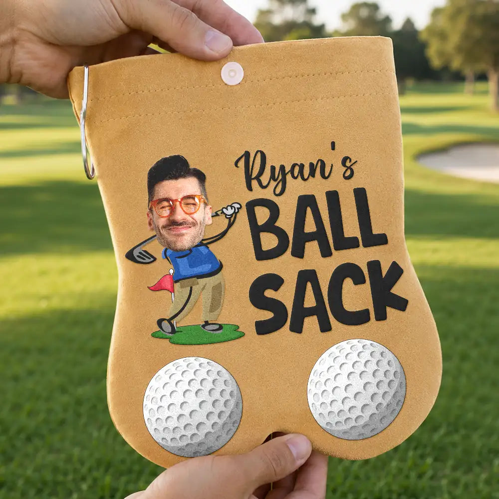 Personalized Photo Golf Lovers Ball Sack - Personalized Golf Ball Sacks