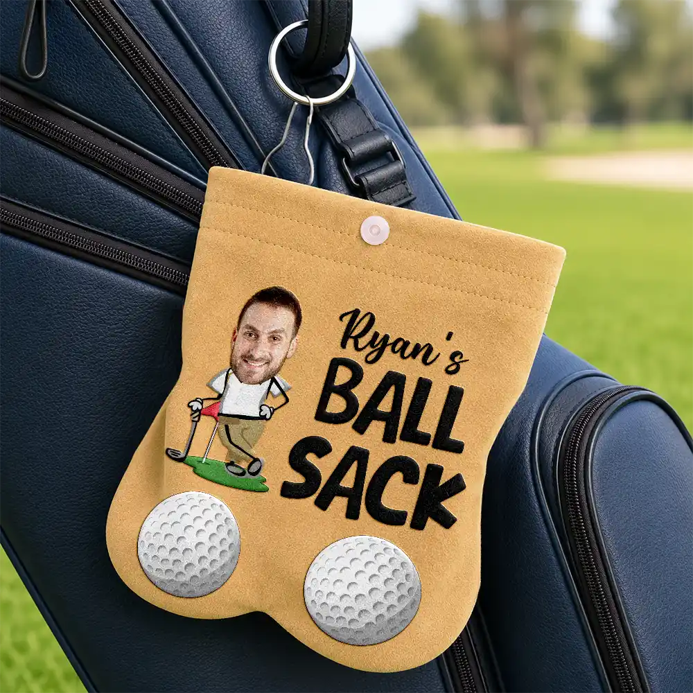 Personalized Photo Golf Lovers Ball Sack - Personalized Golf Ball Sacks