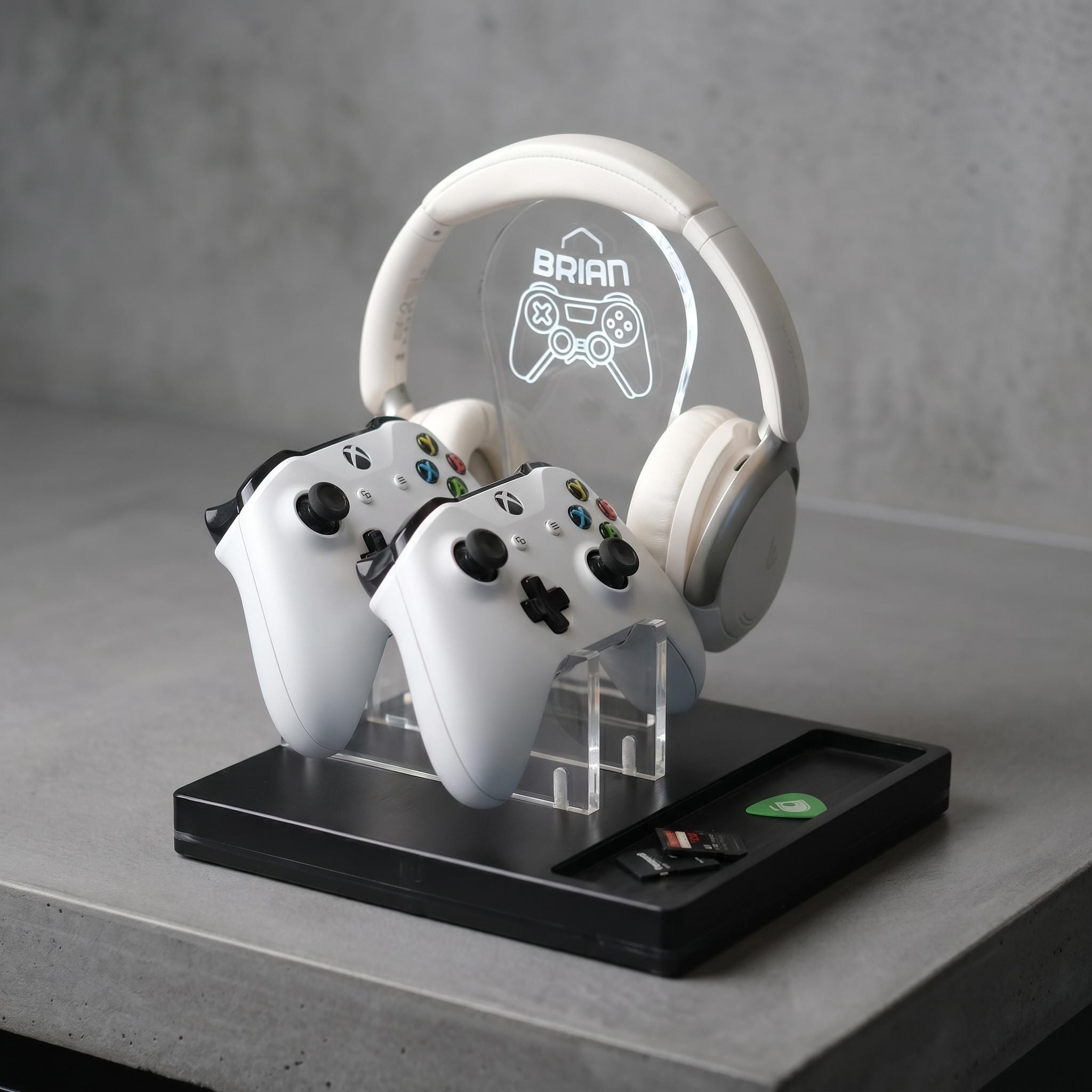 Personalized Led Headphone Stand, Streamer Headset Holder Stand, Gamertag Led Light Sign, Headphone Holder, Christmas Gifts for Gamers