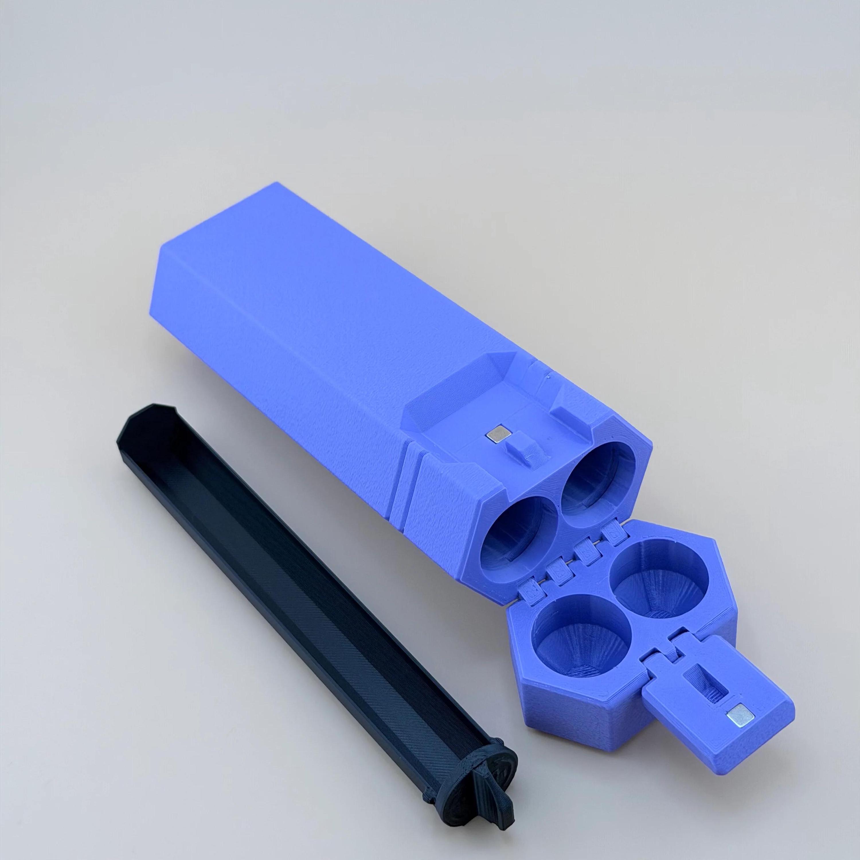 3D Printed Travel Case - 2/5/7/10 Slot Organizer for Insulin Pens, Peptide Pens, Needle Tips or Ice Packs