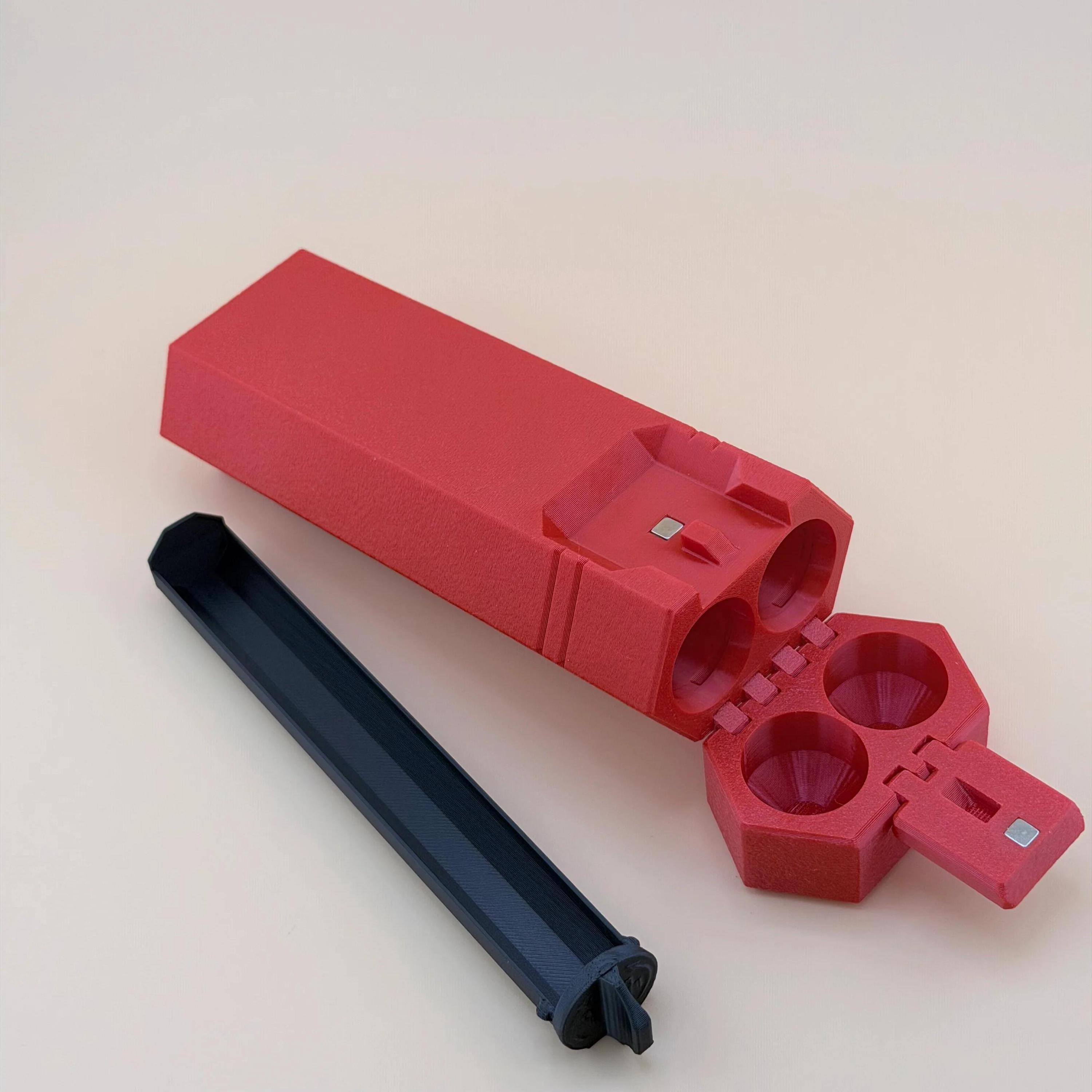 3D Printed Travel Case - 2/5/7/10 Slot Organizer for Insulin Pens, Peptide Pens, Needle Tips or Ice Packs