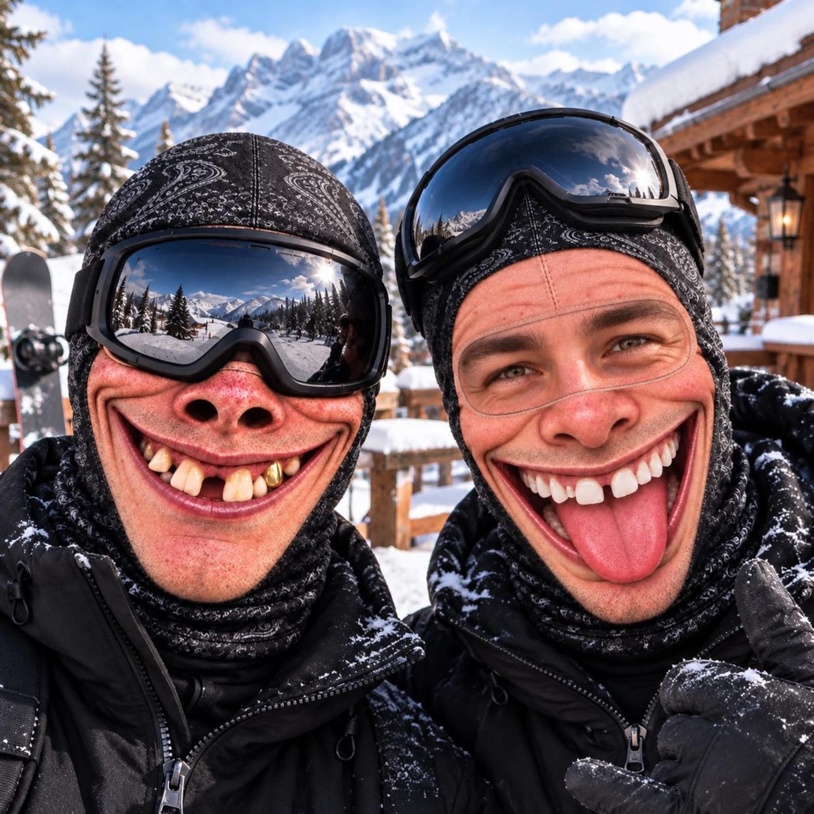 Personalized Funny Ski Mask, Custom Face Balaclava, Winter FaceMask, Crazy Face SkiMask, Novelty Snow Gifts for Ski Lovers