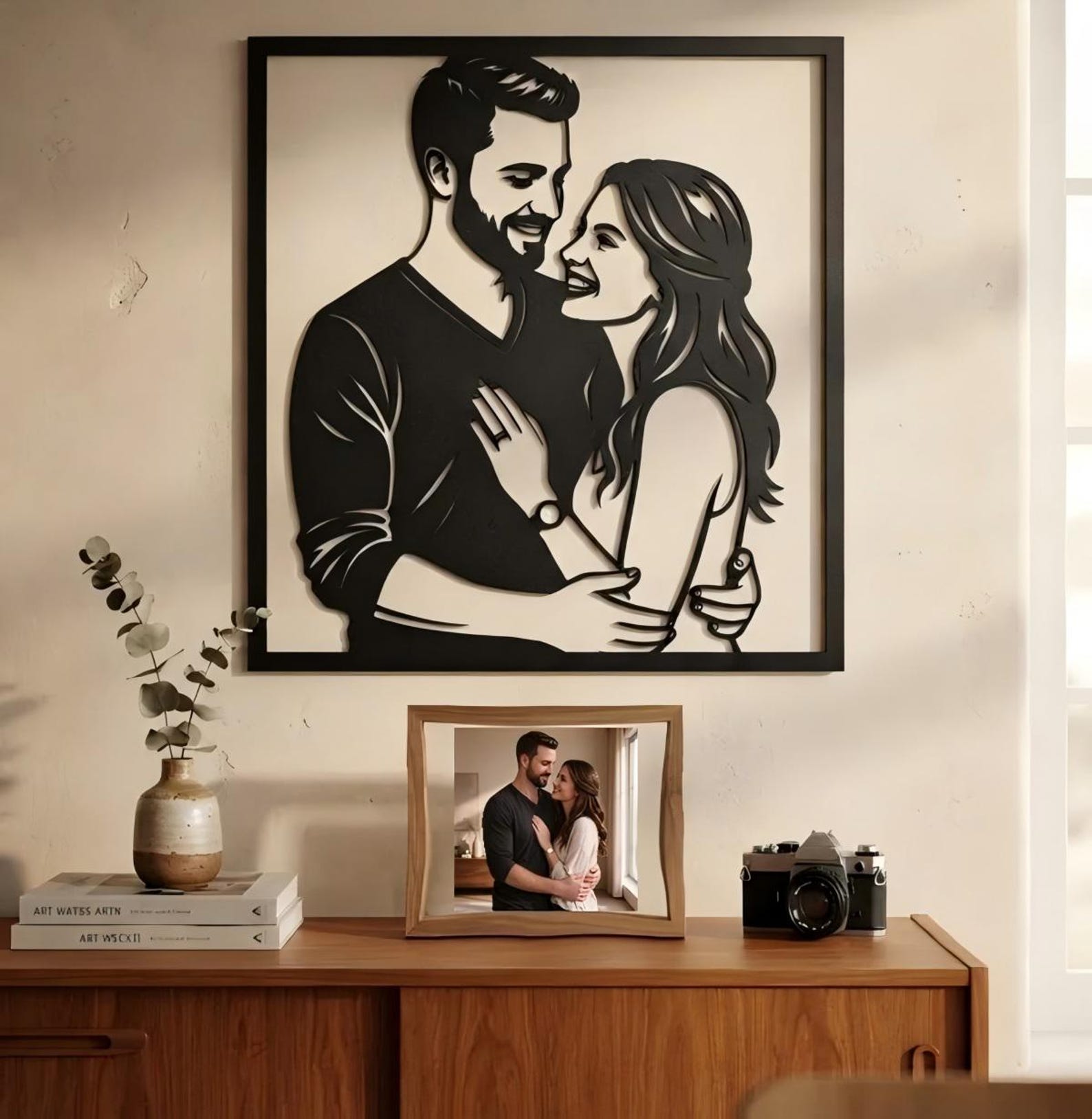 Personalized Custom Metal Portrait from Photo, Personalized Wall Art , Custom Metal Art, Unique Photo Gift, Anniversary Gift, Home Decor for Him