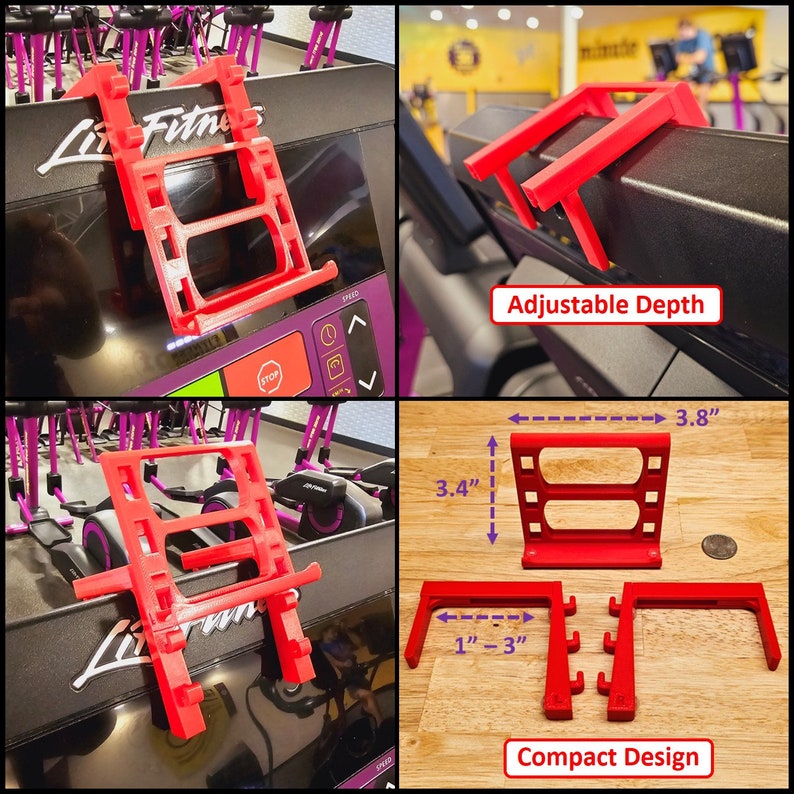 Personalized 3D Printed Fitness Tablet/Phone Stand for Treadmills & Stationary Bikes (NEW)