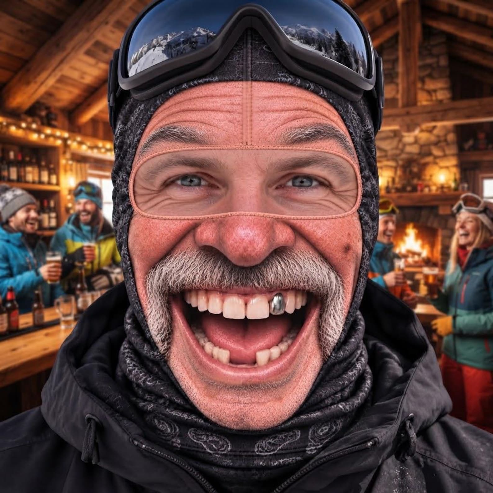 Personalized Funny Ski Mask, Custom Face Balaclava, Winter FaceMask, Crazy Face SkiMask, Novelty Snow Gifts for Ski Lovers