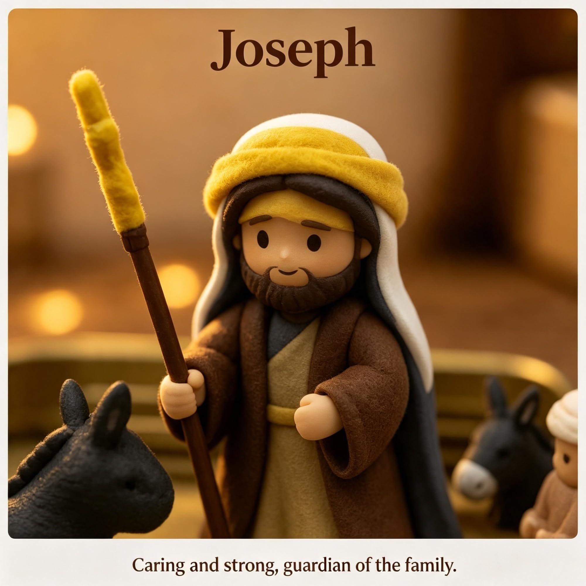 3D Mini Nativity Set, Shepherd & Manger Scene, Tin Box Baby Jesus Figurines, Christian Christmas Gift, Pocket Bible Keepsake