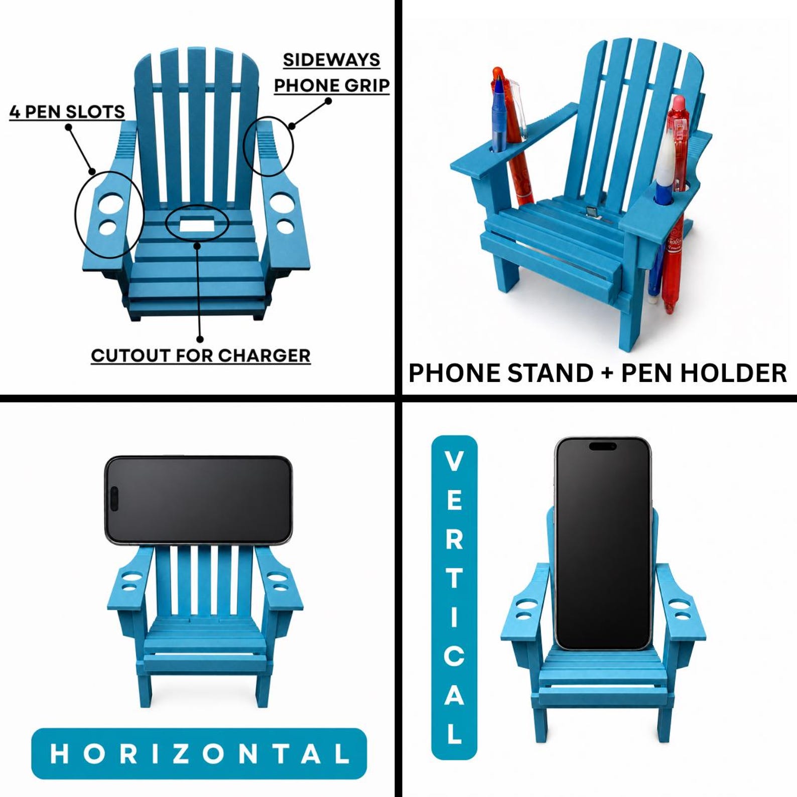 3D Printed Adirondack Chair Phone Holder