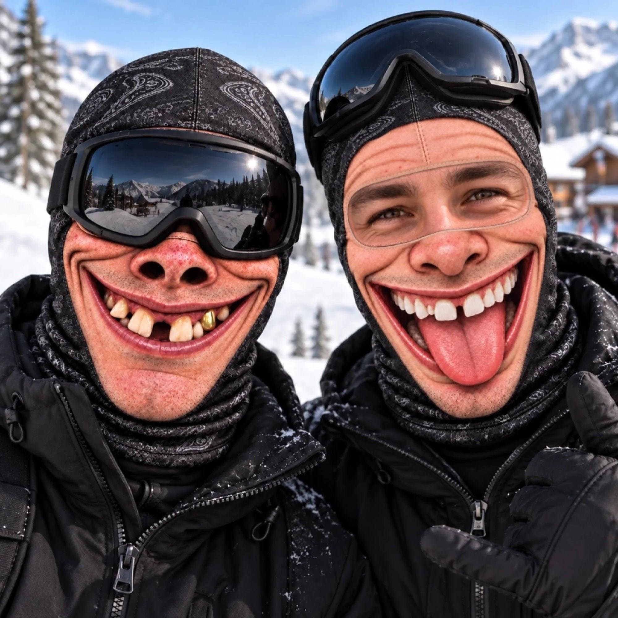 Personalized Funny Ski Mask, Custom Face Balaclava, Winter FaceMask, Crazy Face SkiMask, Novelty Snow Gifts for Ski Lovers