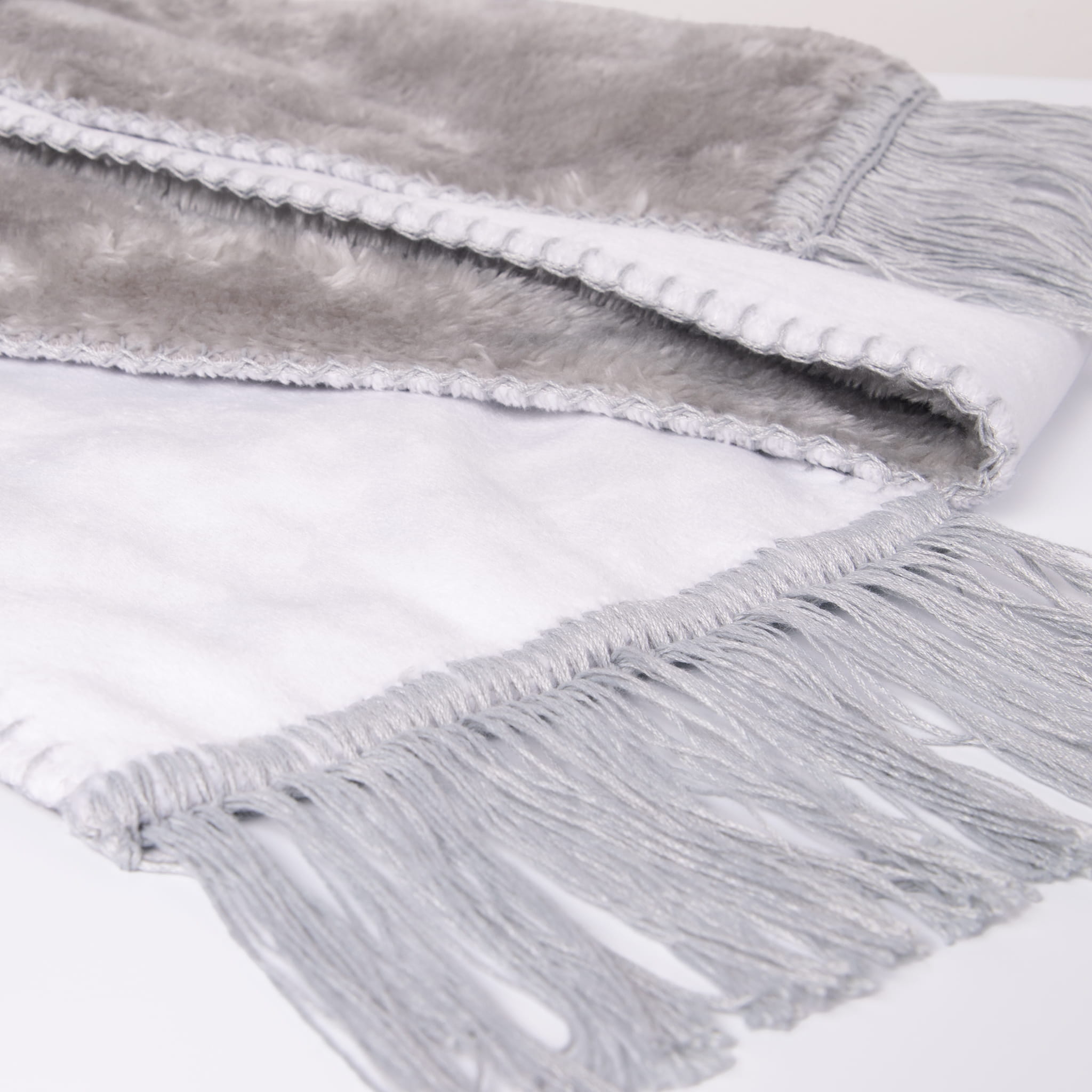 Personalized Criss-Cross Fun Sherpa Scarf with Name Gift for Her Him Christmas Gift Winter Holiday Gift Idea