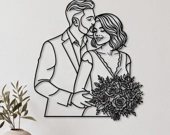 Personalized Custom Metal Portrait from Photo, Personalized Wall Art , Custom Metal Art, Unique Photo Gift, Anniversary Gift, Home Decor for Him