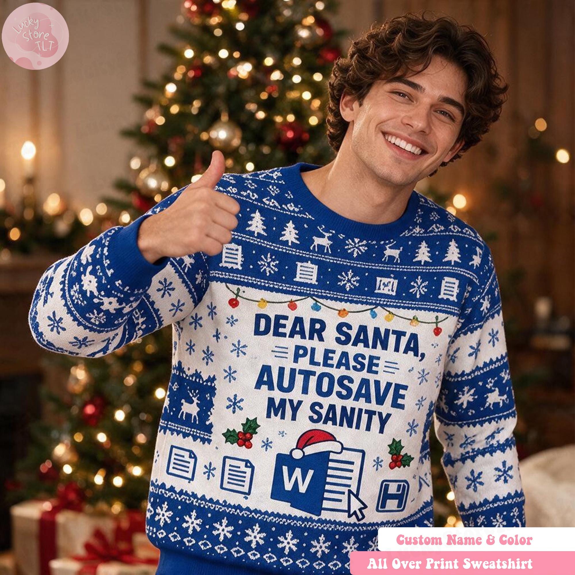Matching Office Christmas Sweatshirts, Funny Ugly Christmas Sweater for Coworkers, Office Holiday Party Outfit, Personalized Work Gift 2026