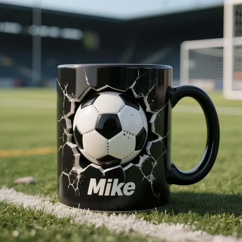 Personalized Soccer Basketball Volleyball and Golf Ball Mug with Custom Name Perfect Gift for Sports Fans and Players