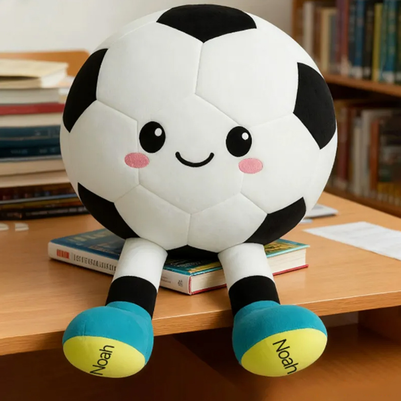 Personalized Soccer Plush Dolls with Custom Name for Kids