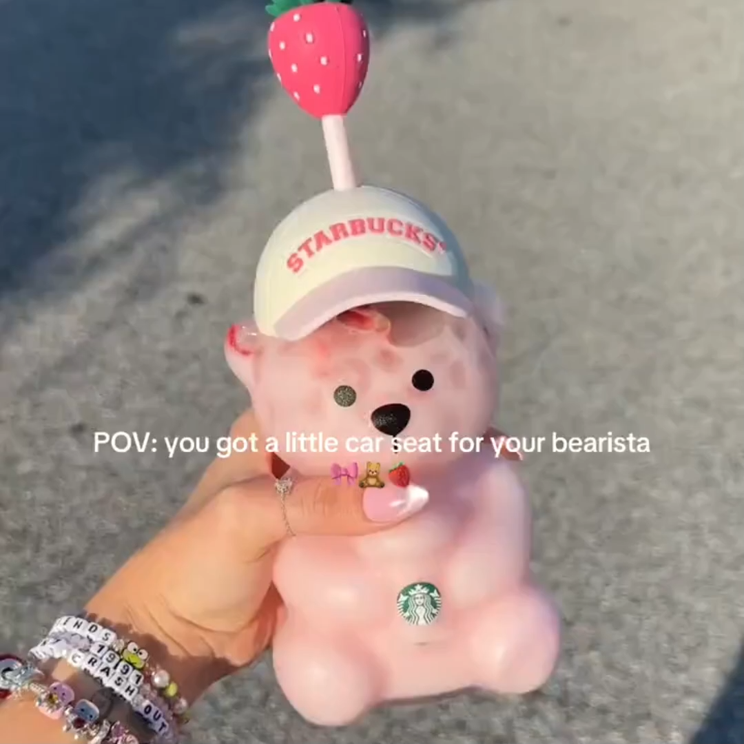 Bearista Cupholder Adapter with Bow for Her