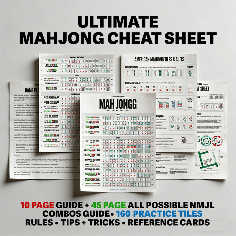 Mahjong 2025 Cheat Sheet 2025 Mahjong Hands Beginner Mahjong Help NMJL 2025 Card Reference American Mahjong Mahjong Gift