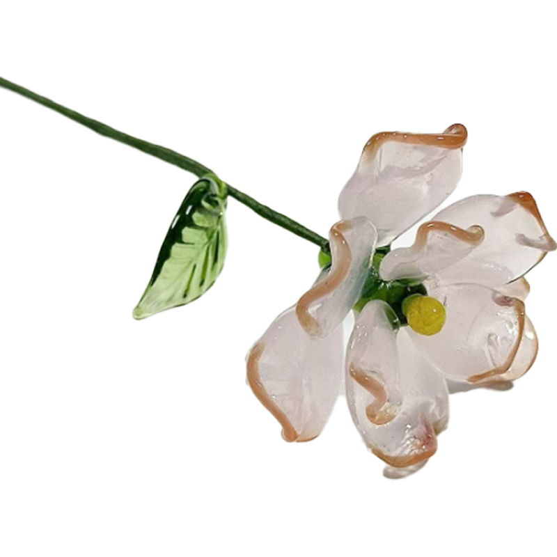 Personalized Glass Birth Month Flower Birth Flower Gift Hand Blown Spring Flower Glass Flower Bouquet Valentine's Day Gift For Her Home Decor