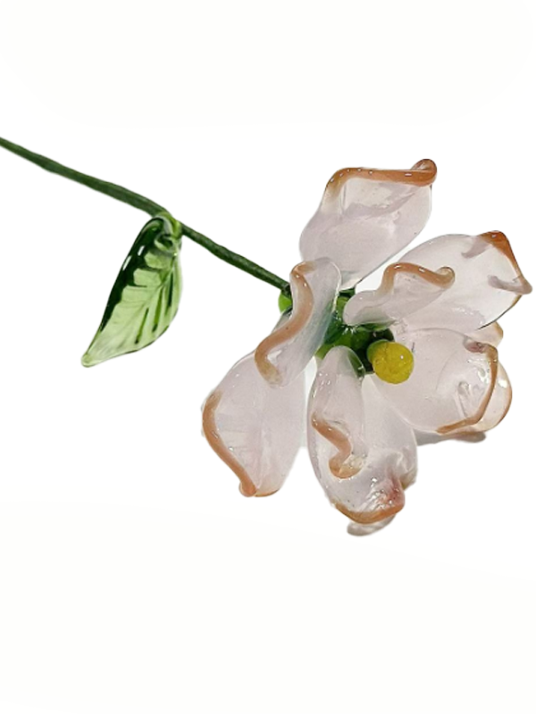 Personalized Glass Birth Month Flower Birth Flower Gift Hand Blown Spring Flower Glass Flower Bouquet Valentine's Day Gift For Her Home Decor-2