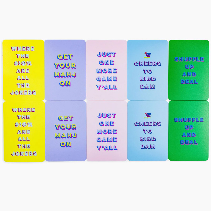 [Copy]The Classic Sorbet Stripe Acrylic Solo Mahjong Board Marbled 