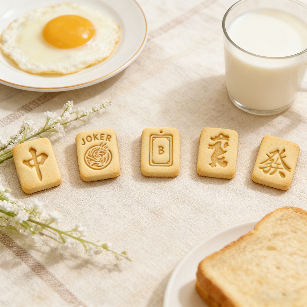 Personalized Mahjong (中發 JOKER B DRAGON) Cookie Cutter for Family Gatherings and Mahjong Lovers