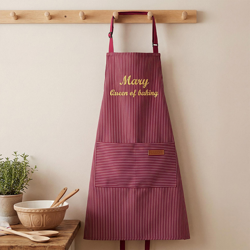 Personalized Embroidered Apron Set Custom Family Baking Gift Mom and Kids Cooking Apron with Name Housewarming Gift